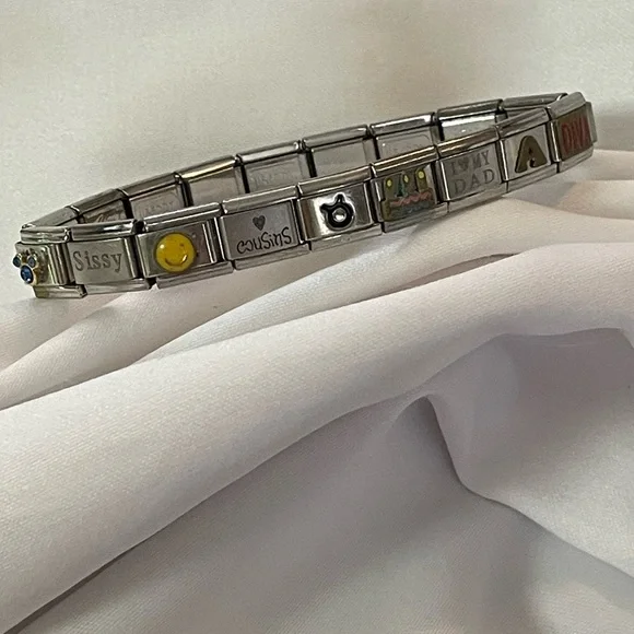 Nomination Composable Silver Italian Charm Bracelet with Various Charms - Picture 2 of 9